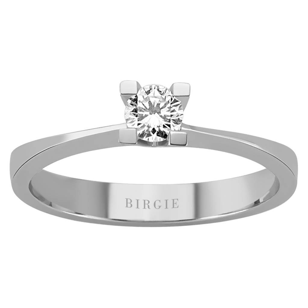 Bague solitaire diamant 0,23 carat