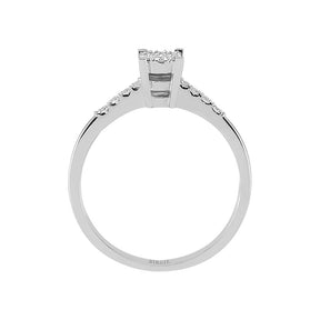 0.30 Carat Appearance Diamond Halo Ring