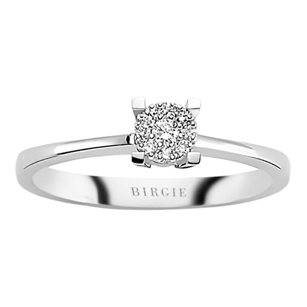 Bague halo de diamants d'apparence 0,50 carat