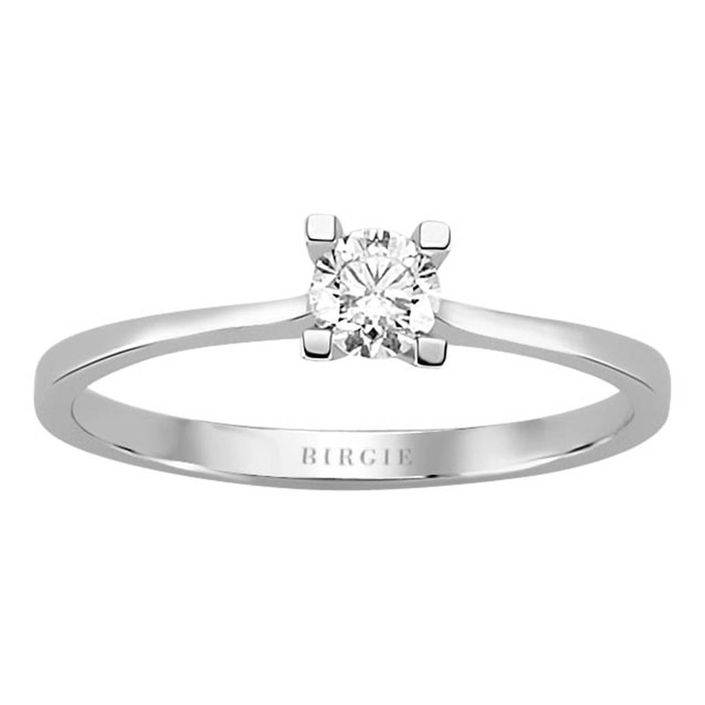 Bague solitaire diamant 0,25 carat