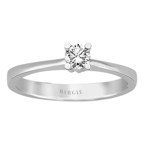 Bague solitaire diamant 0,22 carat