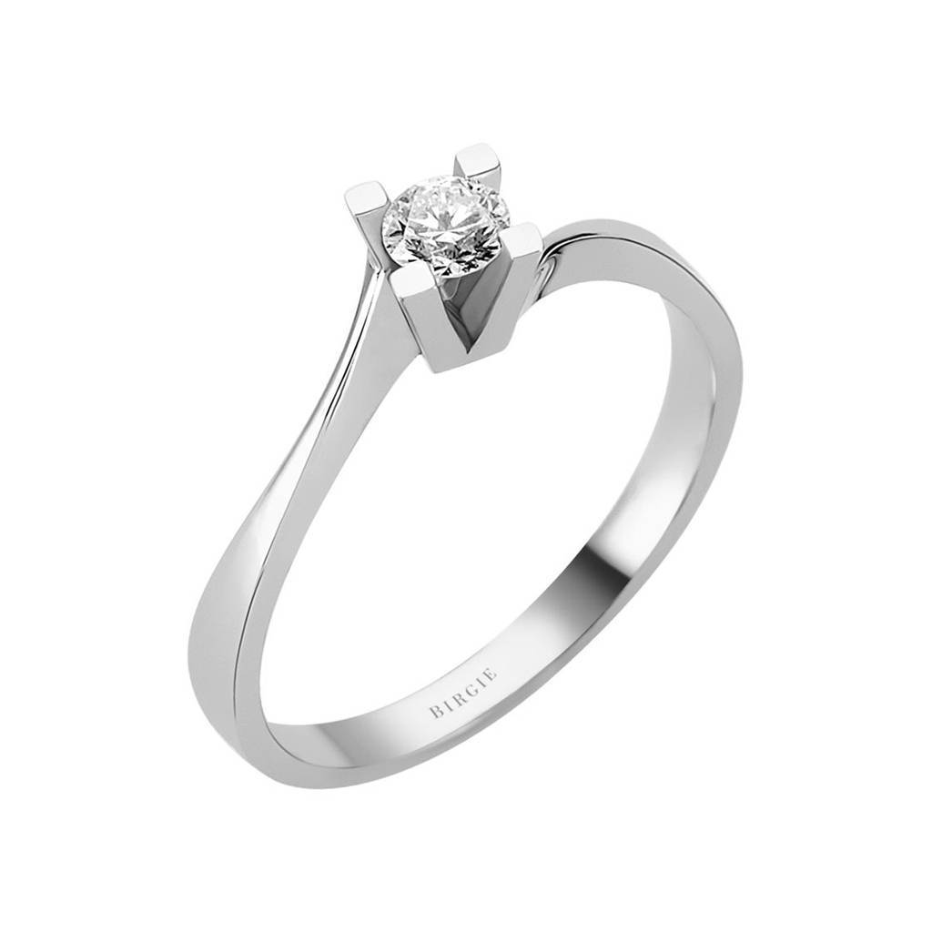 Bague solitaire diamant 0,22 carat