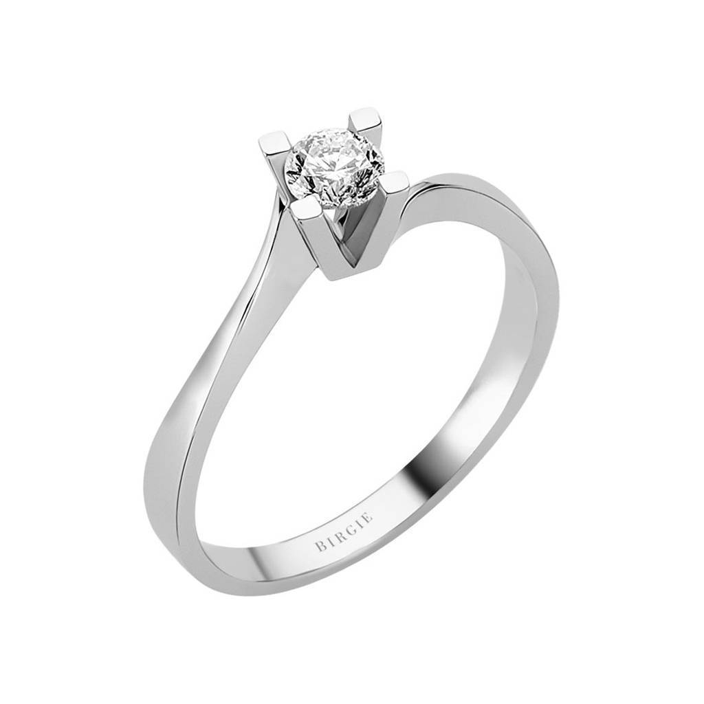 0.31 Carat E Color Diamond Solitaire Ring