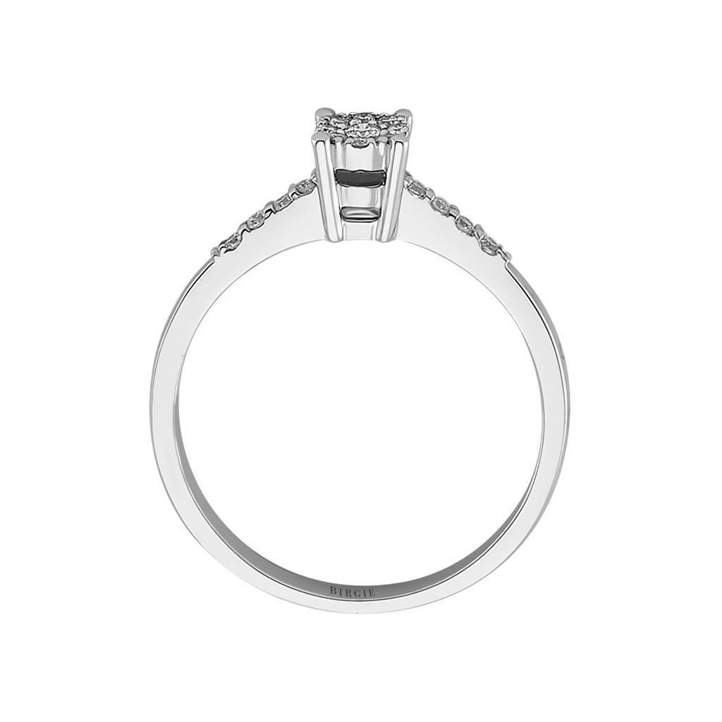 Insgesamt 0.15 Carat Diamant Verlobungsrring