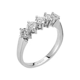 0.73 Carat Diamond 5 Stone Engagement Ring