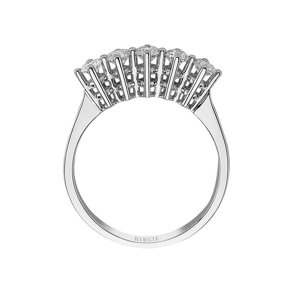 Bague de fiançailles 5 pierres diamant 0,54 carat