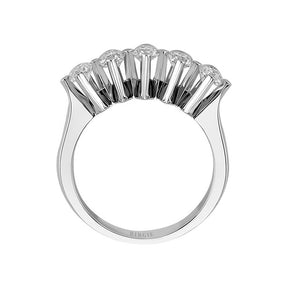 Bague de fiançailles 5 pierres diamant 0,93 carat