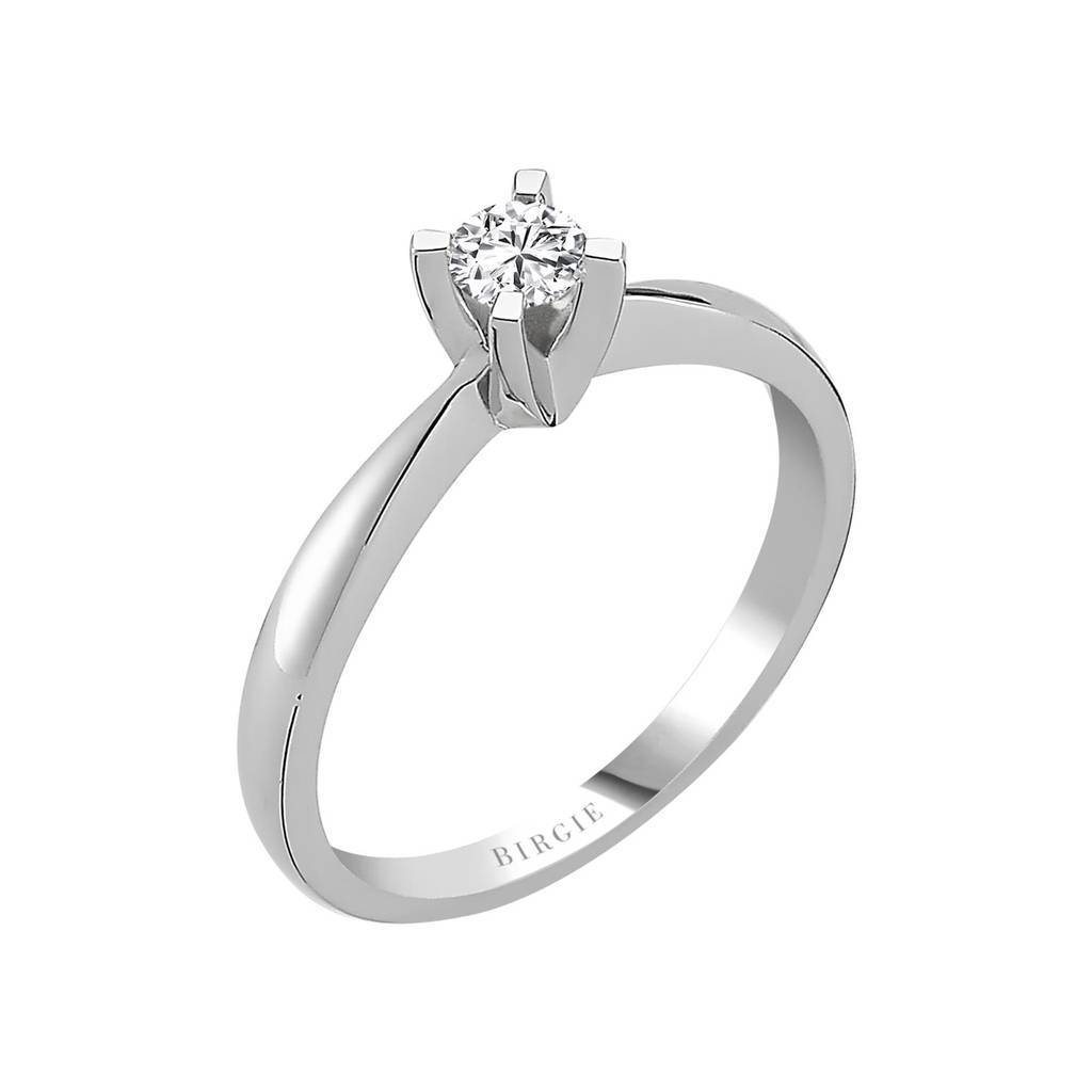 Bague solitaire diamant 0,20 carat