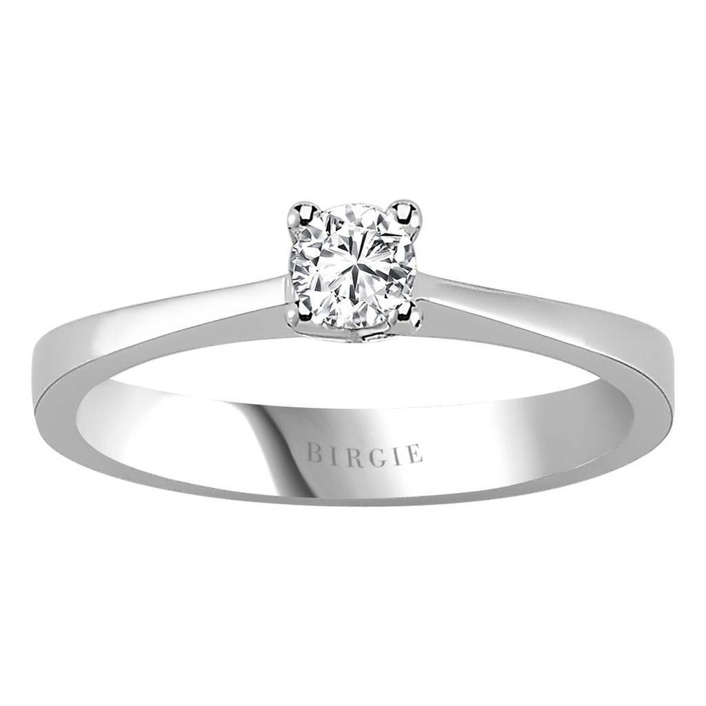 Bague solitaire diamant 0,20 carat