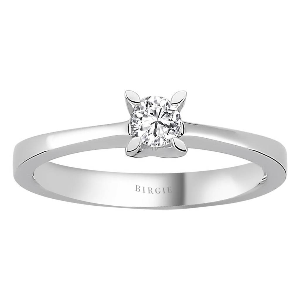 Bague solitaire diamant 0,20 carat