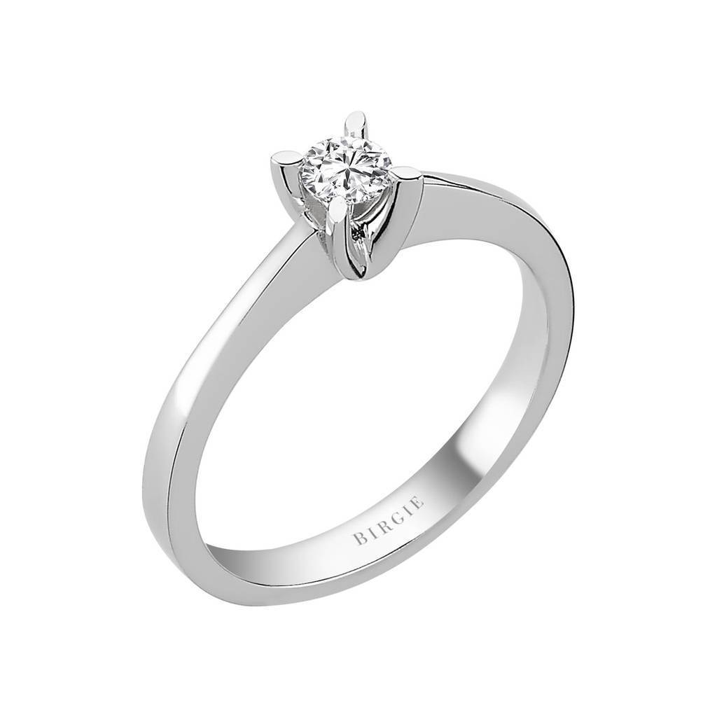 Bague solitaire diamant 0,20 carat