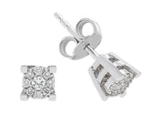 1,00 Carat Diamant Effekt Solitaire Ohrstecker