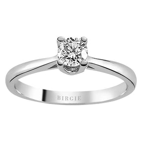 Bague solitaire diamant 0,41 carat