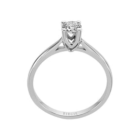 Bague solitaire diamant 0,41 carat