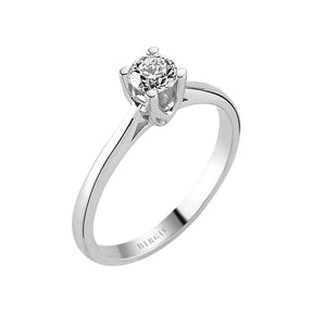 Bague solitaire diamant 0,41 carat