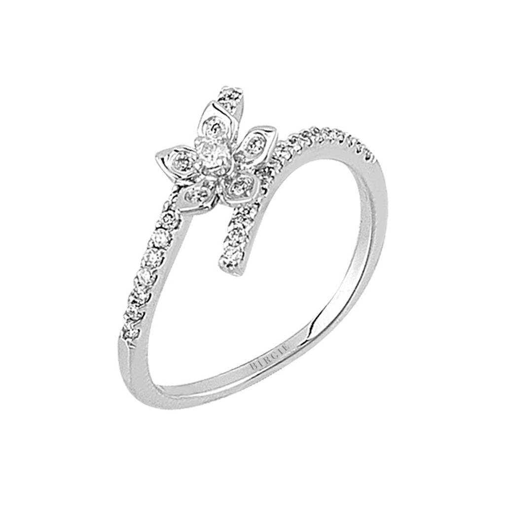 Rotatable Flower Diamond Ring