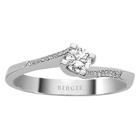 0.25 Carat Diamond Halo Engagement Ring