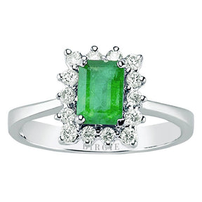 Diamond and Emerald Stone Ring