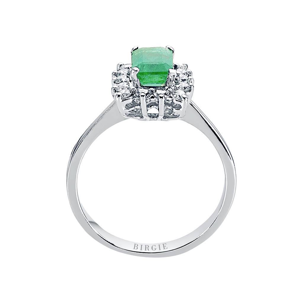 Diamond and Emerald Stone Ring