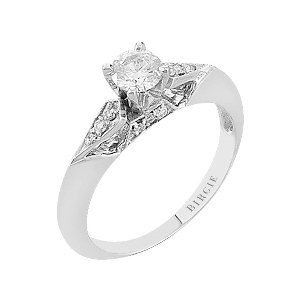 Bague de fiançailles halo de diamants de 0,55 carat