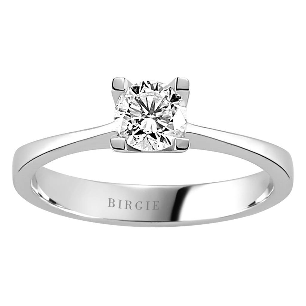 Bague solitaire diamant 0,45 carat