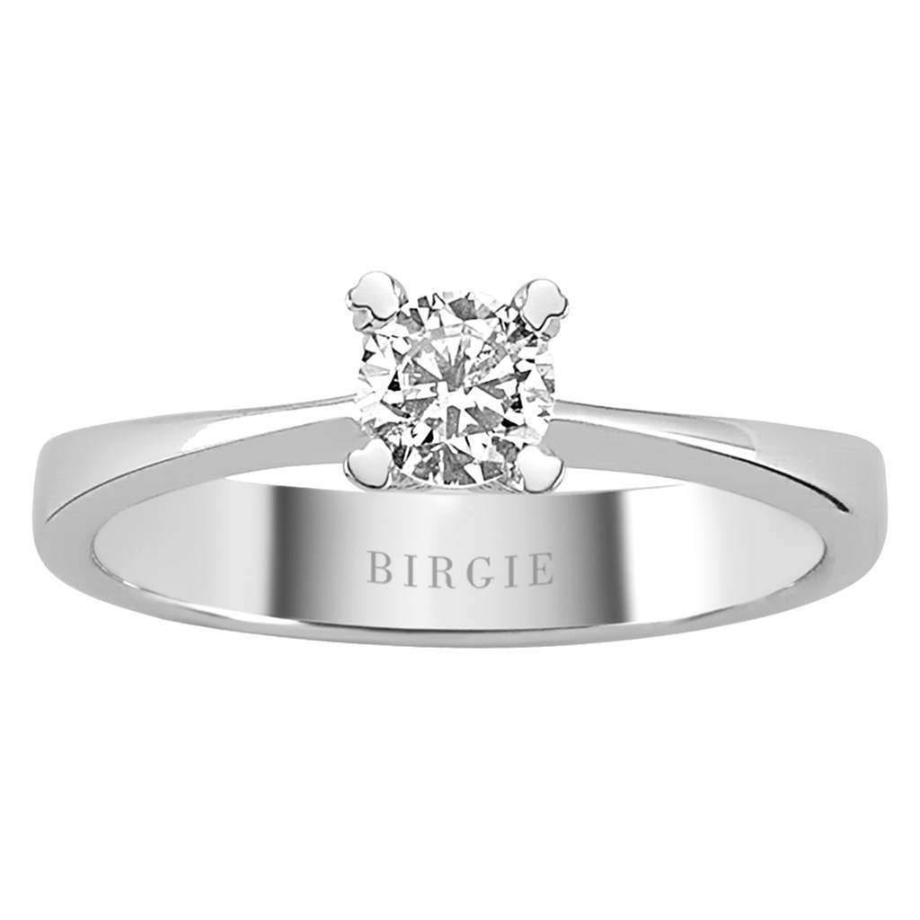 Bague solitaire diamant 0,39 carat