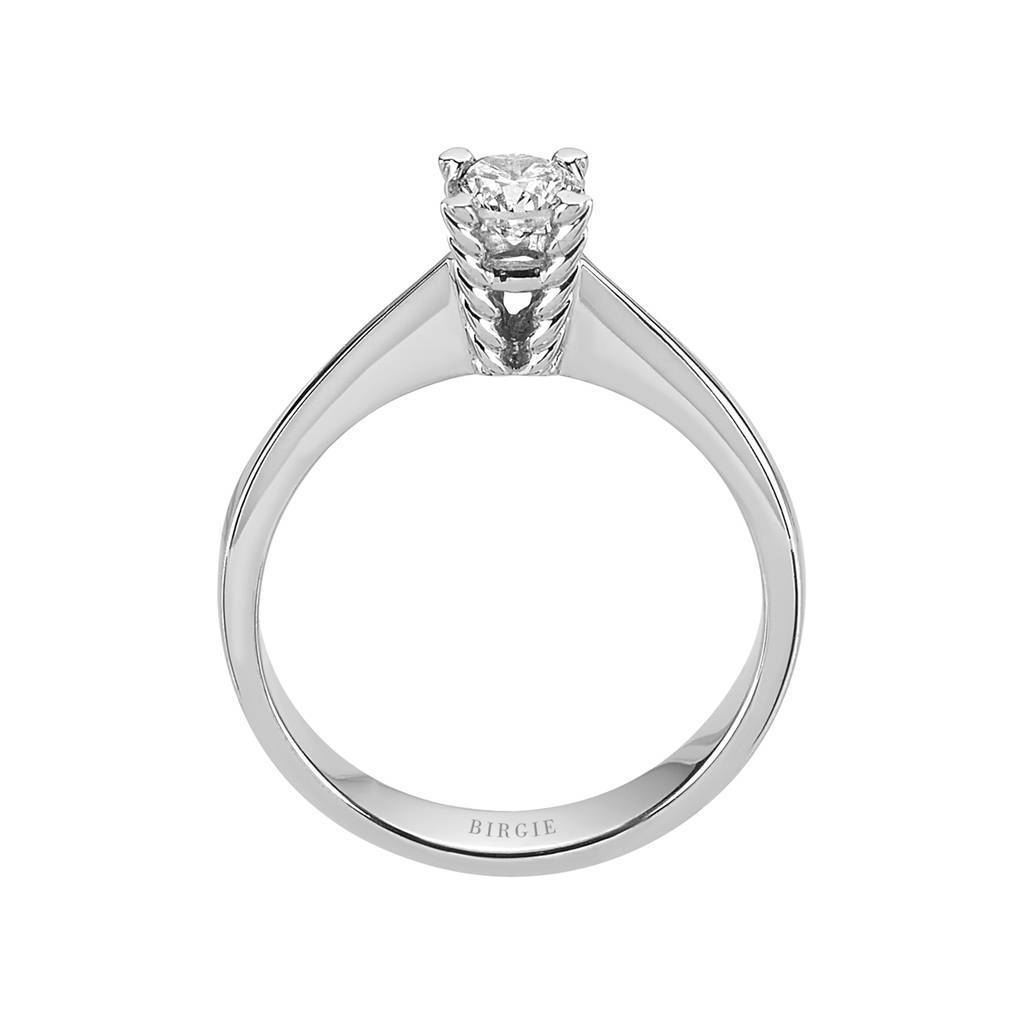 Bague solitaire diamant 0,39 carat