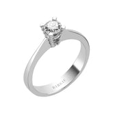 Bague solitaire diamant 0,39 carat