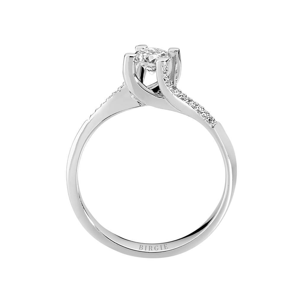 0.35 Carat Diamond Halo Engagement Ring