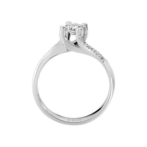 0.35 Carat Diamond Halo Engagement Ring