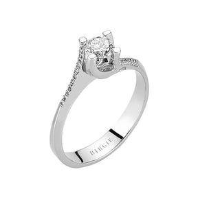 0.35 Carat Diamond Halo Engagement Ring