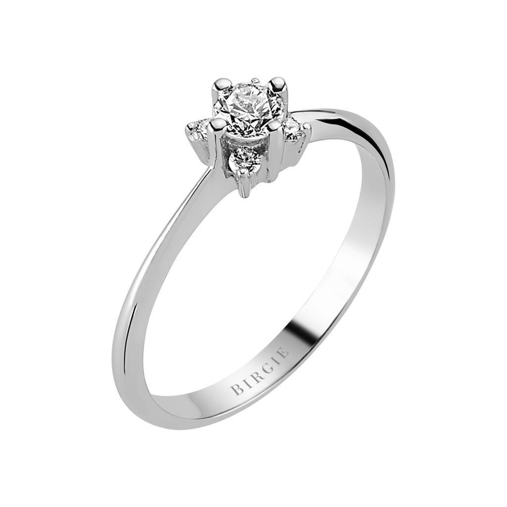 0.31 Carat Diamond Halo Engagement Ring