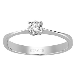 Bague solitaire diamant 0,22 carat