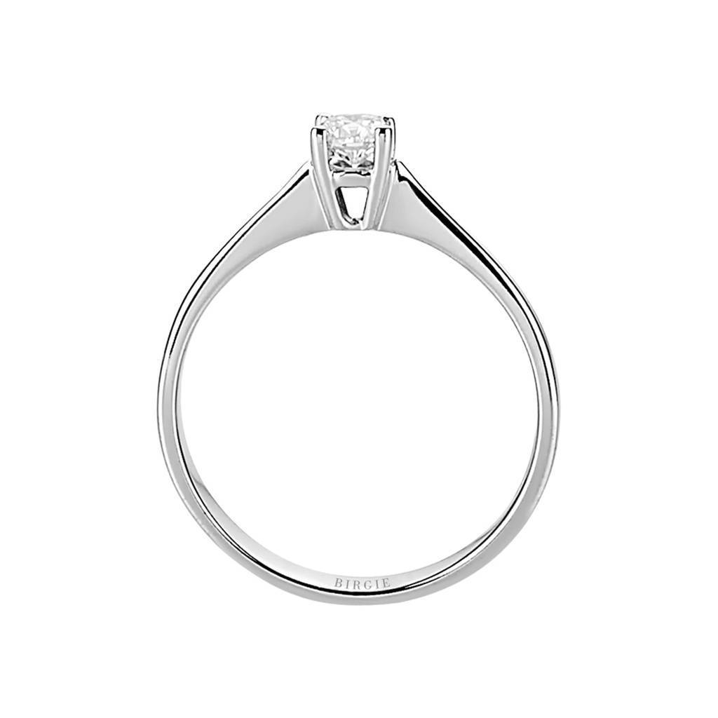 Bague solitaire diamant 0,22 carat