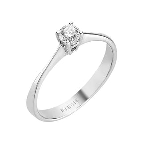 Bague solitaire diamant 0,22 carat