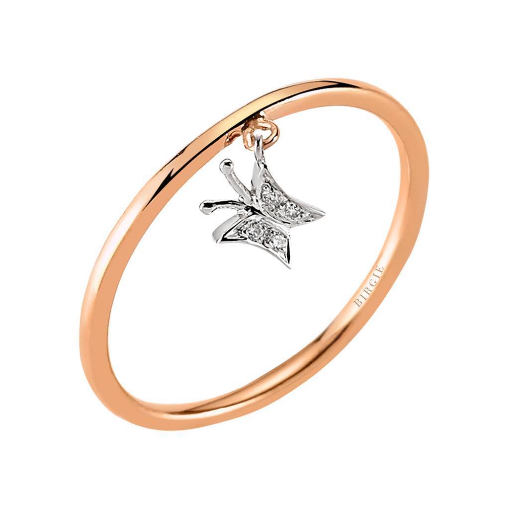 Diamond Butterfly Ring