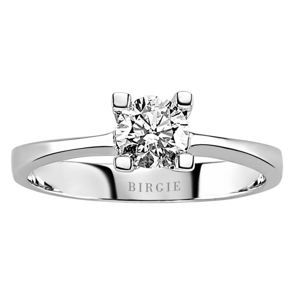 Bague solitaire diamant couleur F 0,50 carat