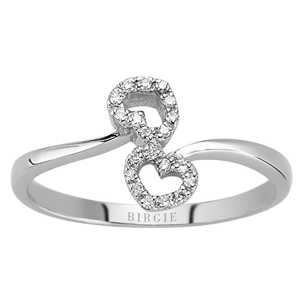 Diamond Stone Heart Ring