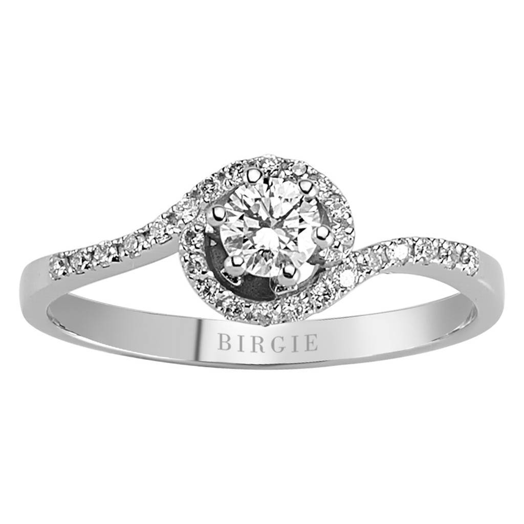 Total 0.34 Carat Diamond Solitaire Ring