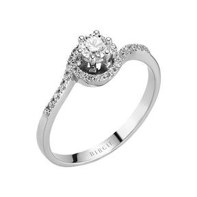 Total 0.34 Carat Diamond Solitaire Ring