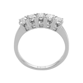 0.73 Carat Diamond 5 Stone Engagement Ring