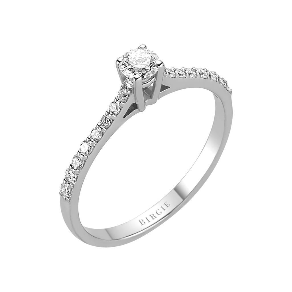 0.35 Carat Diamond Halo Engagement Ring