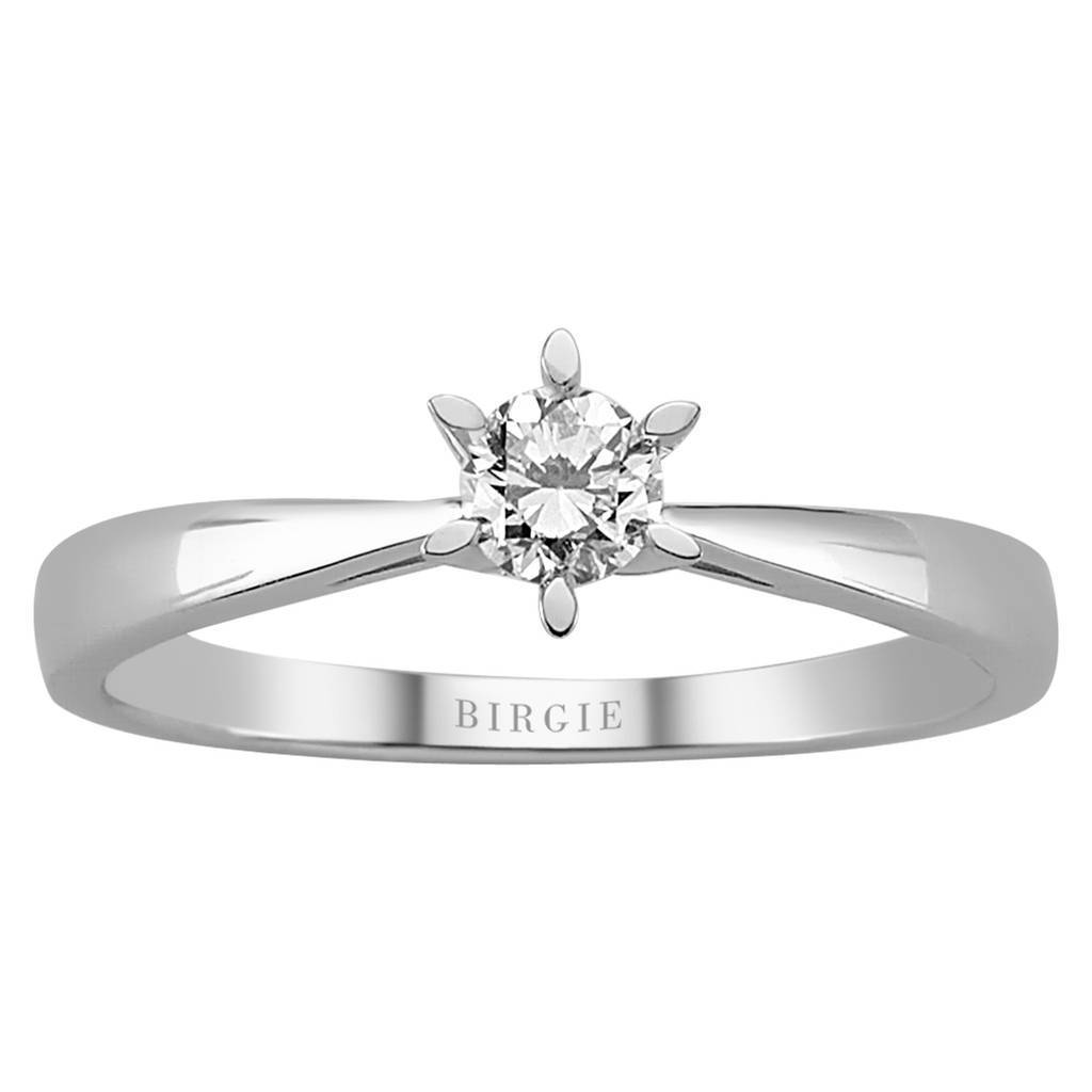 Bague solitaire diamant 0,25 carat