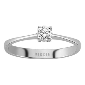 Bague solitaire diamant 0,20 carat