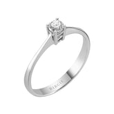 Bague solitaire diamant 0,20 carat