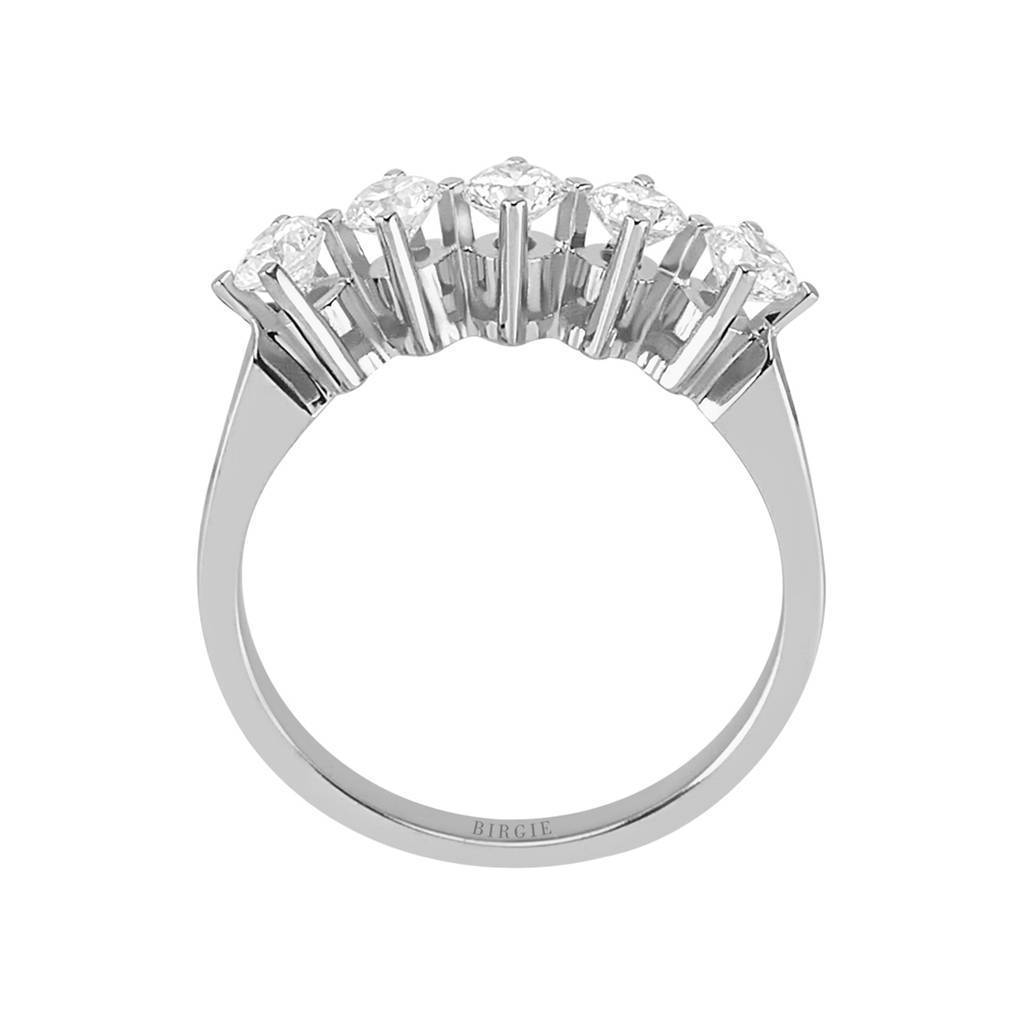 Bague de fiançailles 5 pierres diamant 0,76 carat