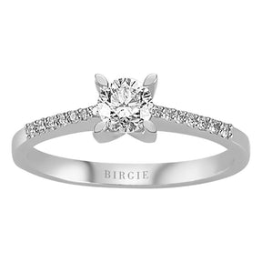 0.51 Carat Diamond Halo Engagement Ring