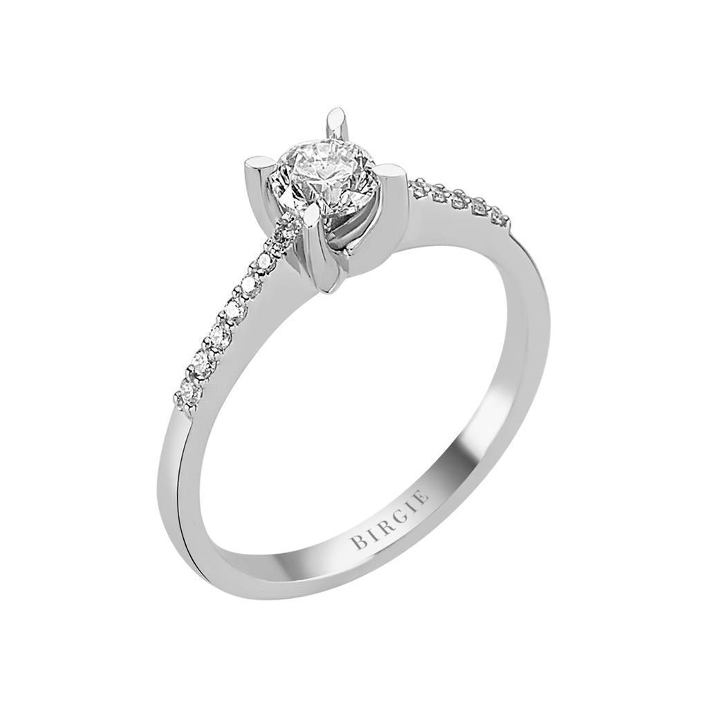 0.51 Carat Diamond Halo Engagement Ring