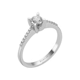 0.51 Carat Diamond Halo Engagement Ring