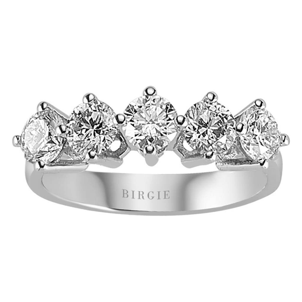 Bague de fiançailles 5 pierres diamant 1,60 carat